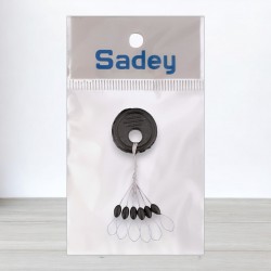 Стопорки для риболовлі, чорні, розмір - стандарт, 6шт